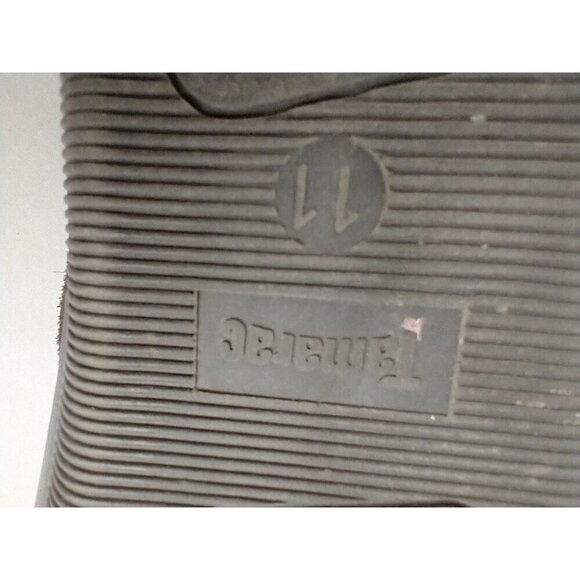 Tamarac Moccasin Slippers Mens Leather Size 11 Buffalo Plaid Flannel Lined Brown - Picture 7 of 9